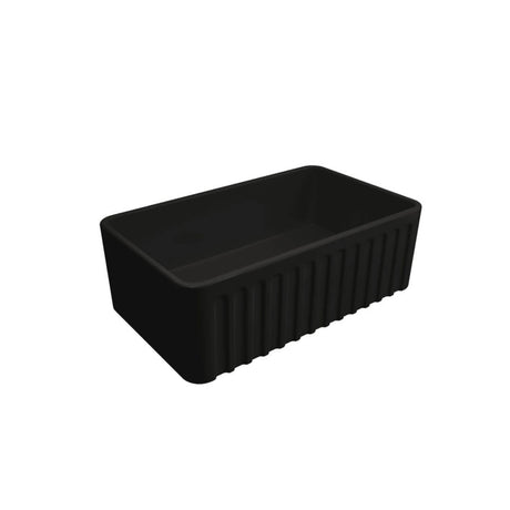 A black rectangular plastic tub with a ribbed exterior and a smooth interior, shown at an angle on a plain white background.