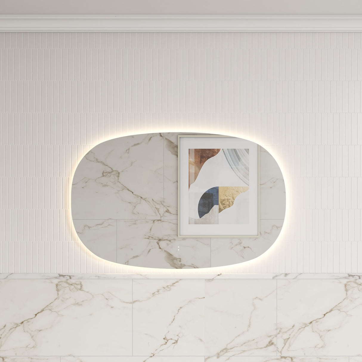 Valmont 1100mm Horizontal LED Mirror - Frameless
