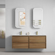 Venetta 1500mm Harvest Oak wall Hung Vanity - Framed front view