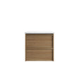 Venetta 600mm Harvest Oak Wall Hung Vanity - Framed