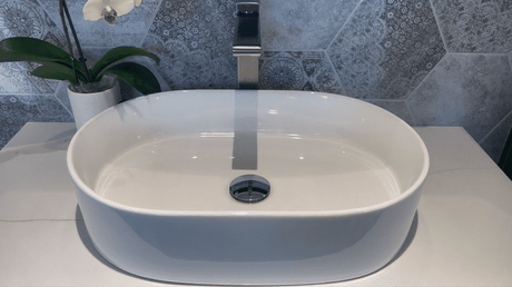 video of installed counter top Quay Oval 500x340x120 Basin