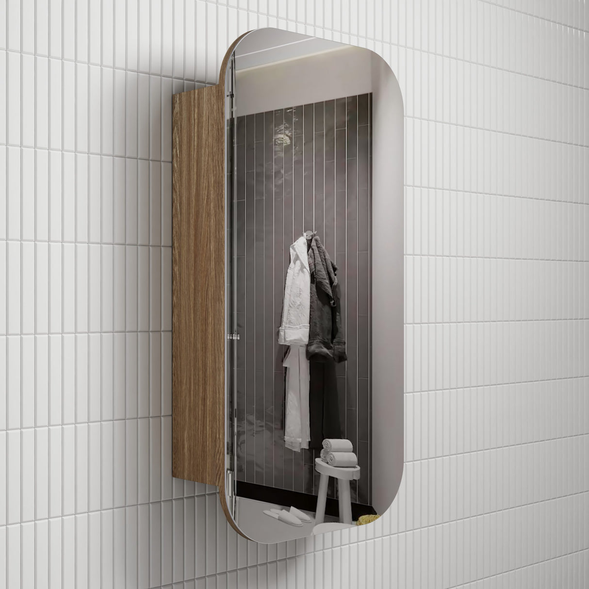 Vienna Harvest Oak Shaving Cabinet