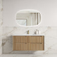 Voulari 1200mm Harvest Oak Wall Hung Vanity - Framed front view