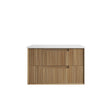 Voulari 900mm Harvest Oak Wall Hung Vanity - Framed