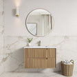 Voulari 900mm Harvest Oak Wall Hung Vanity - Framed front view
