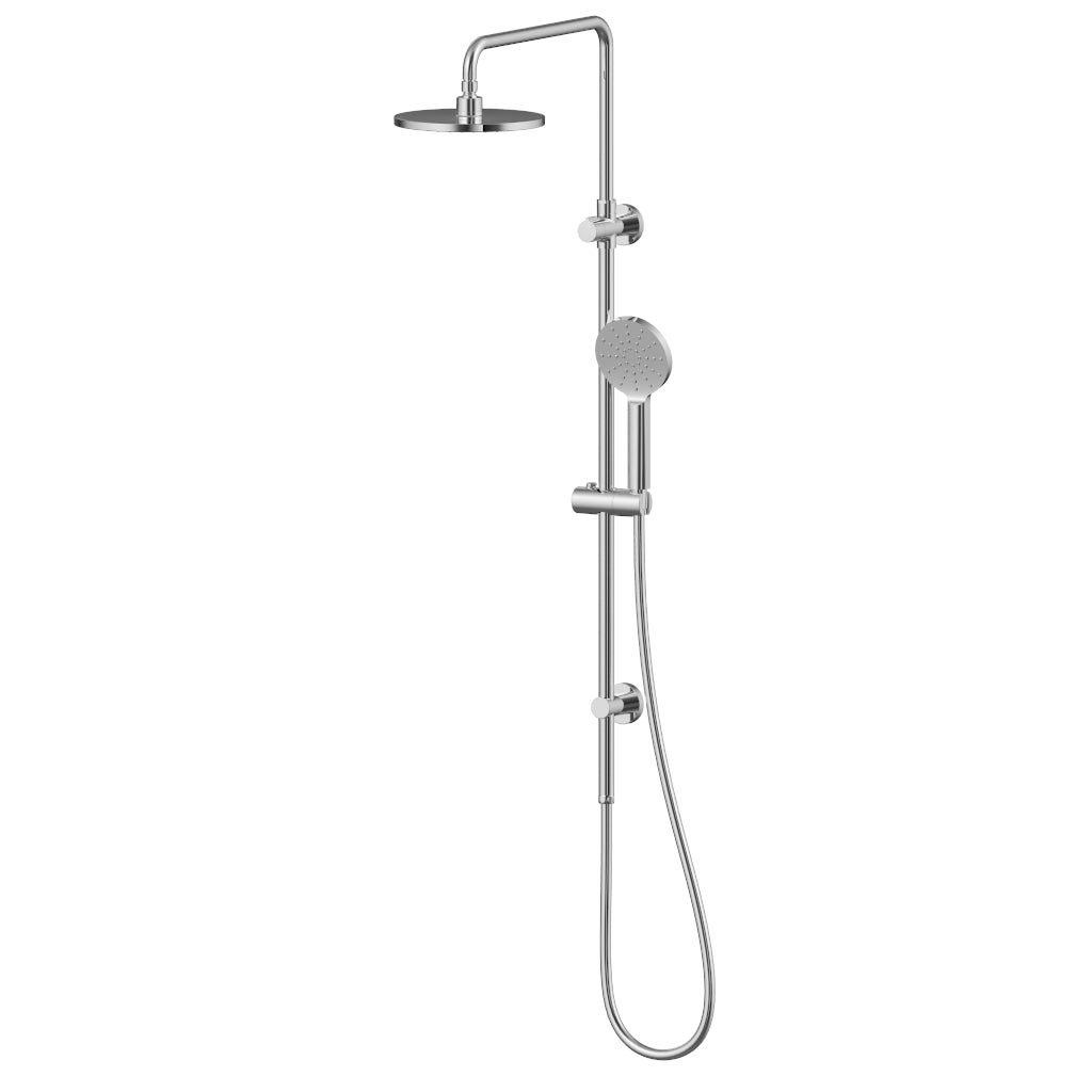 Sanctuary Overhead Shower Hand Rail-Combo - Round Chrome