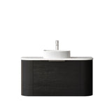 Bondi Wall Hung Vanity Curve 900mm - Black Oak