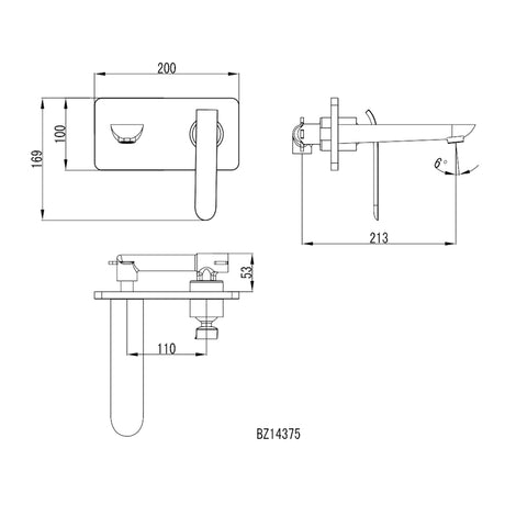 EVA Basin/ Bath Mixer - Chrome