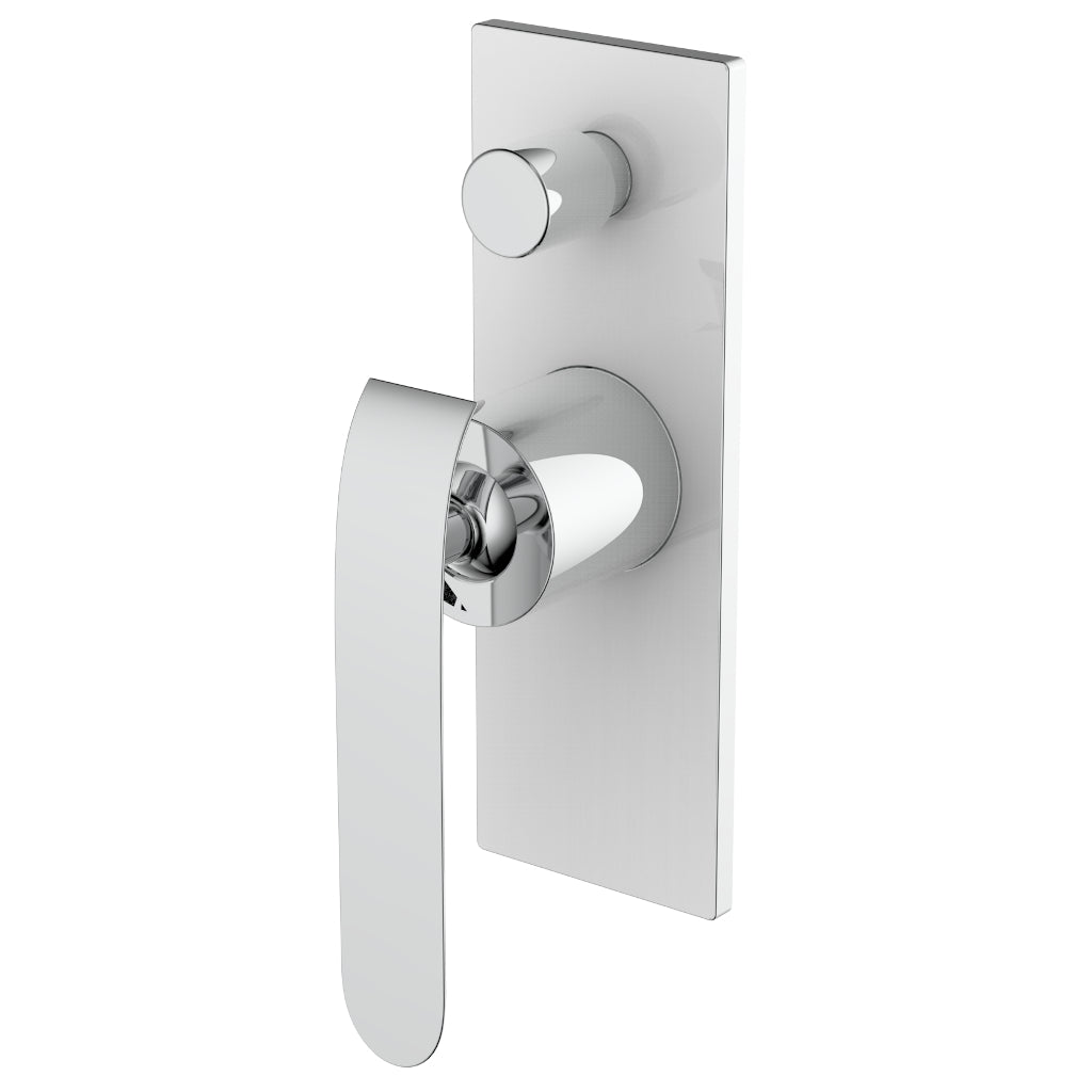 EVA Shower/Wall Diverter Mixer - Chrome & White