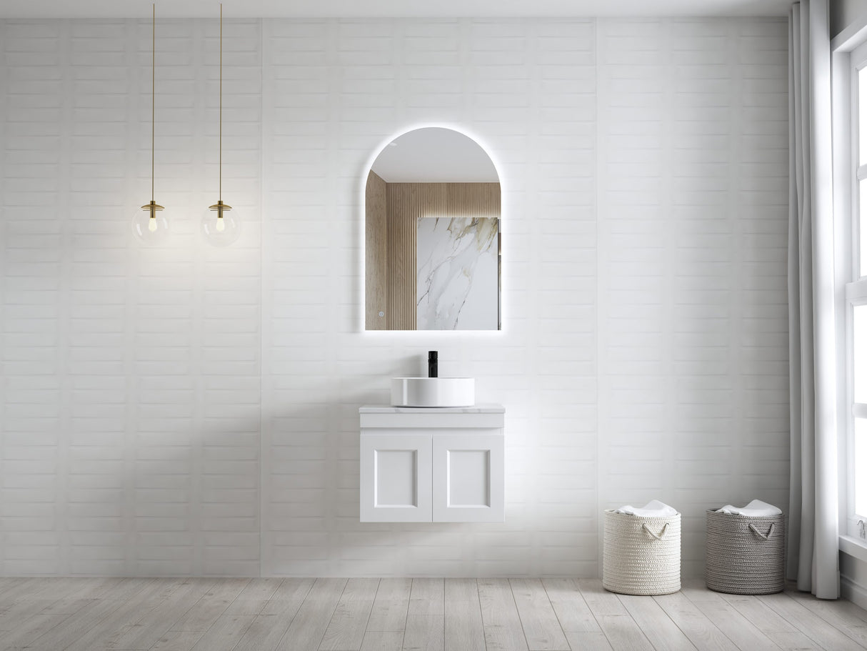 Hampton MKII Vanity 600mm - Matte White