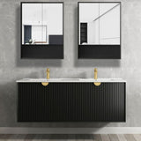 Marlo Shaving Cabinet 600mm - Matte Black