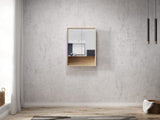 Byron Shaving Cabinet 600mm - Wood Grain Oak