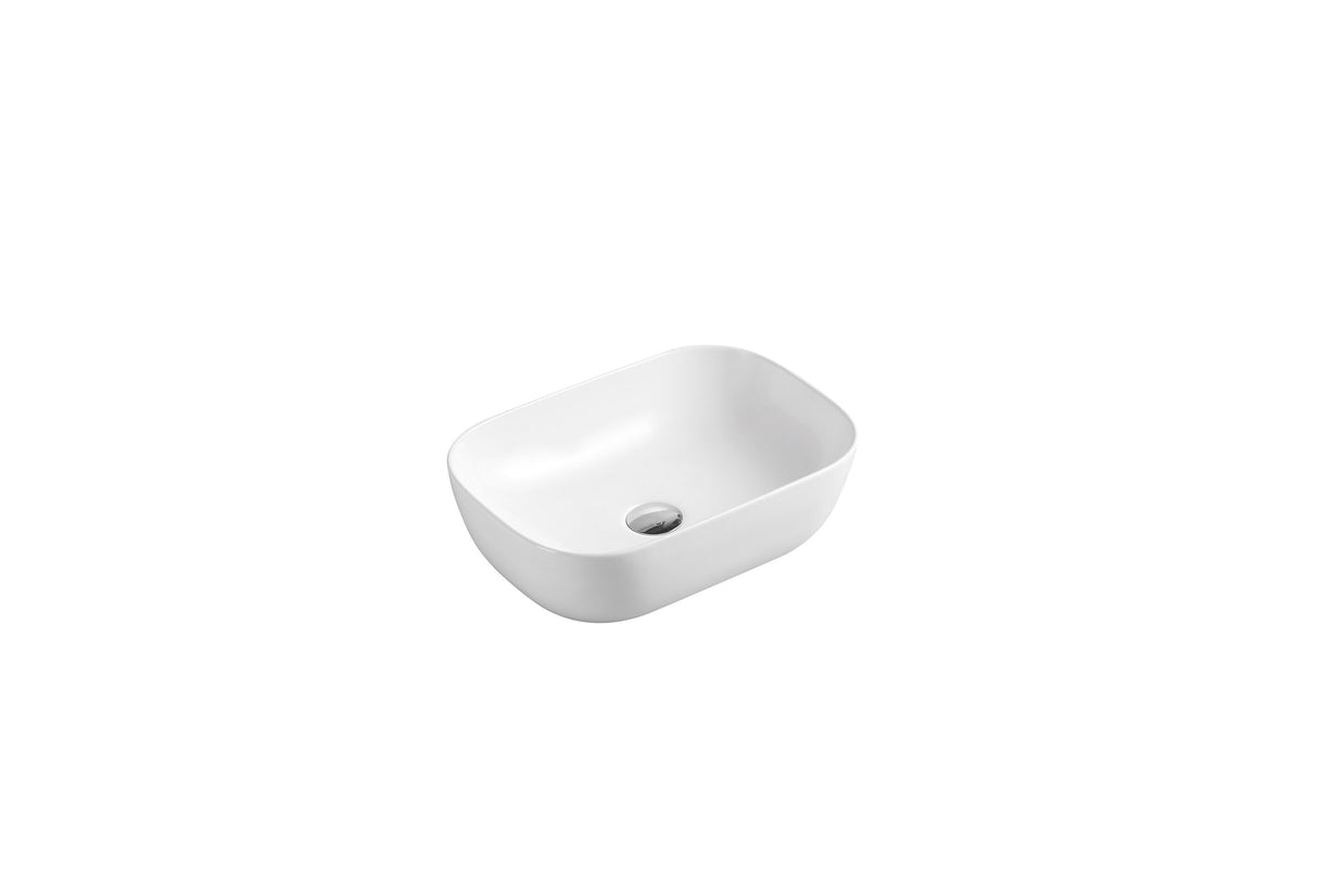 Evea Counter Top Basin Rect-Oval 460mm - White