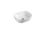 Evea Counter Top Basin Rect-Oval 490mm - White