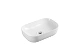 Evea Counter Top Basin Rect-Oval 600mm - White