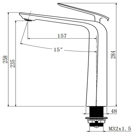 Esperia Tall Basin Mixer