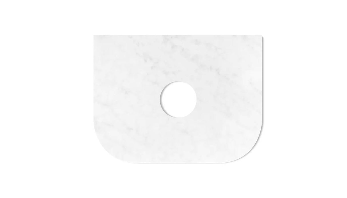 Marble white taphole