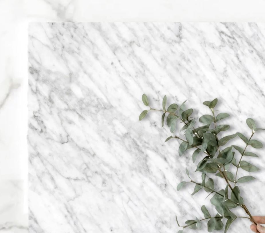 Marble tap and plant