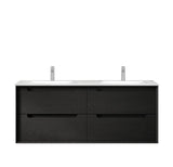 Byron Double Bowl Vanity 1200mm - Black Oak