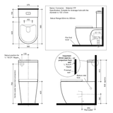 CASA Close Couple Toilet (Round)