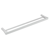 EVA Double Towel Rail (650mm White & Chrome)