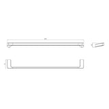 MILAN Single Towel Rail