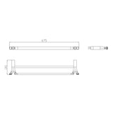 VICTORIA Double Towel Rail (650mm)