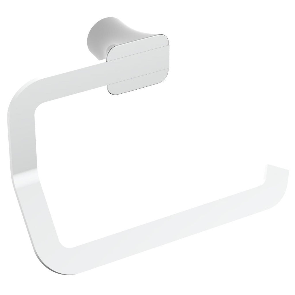 EVA Toilet Roll Holder (White & Chrome)