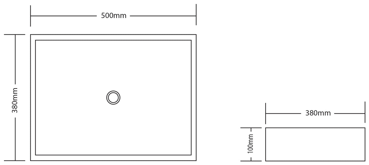 Zen Stainless Steel Counter Top Basin Rectangle - Copper