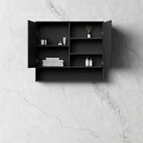 Marlo Shaving Cabinet 900mm – Matte Black