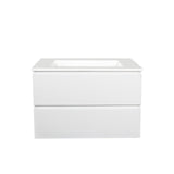 Gwen Wall Hung Vanity (with Drawers) 600mm - White