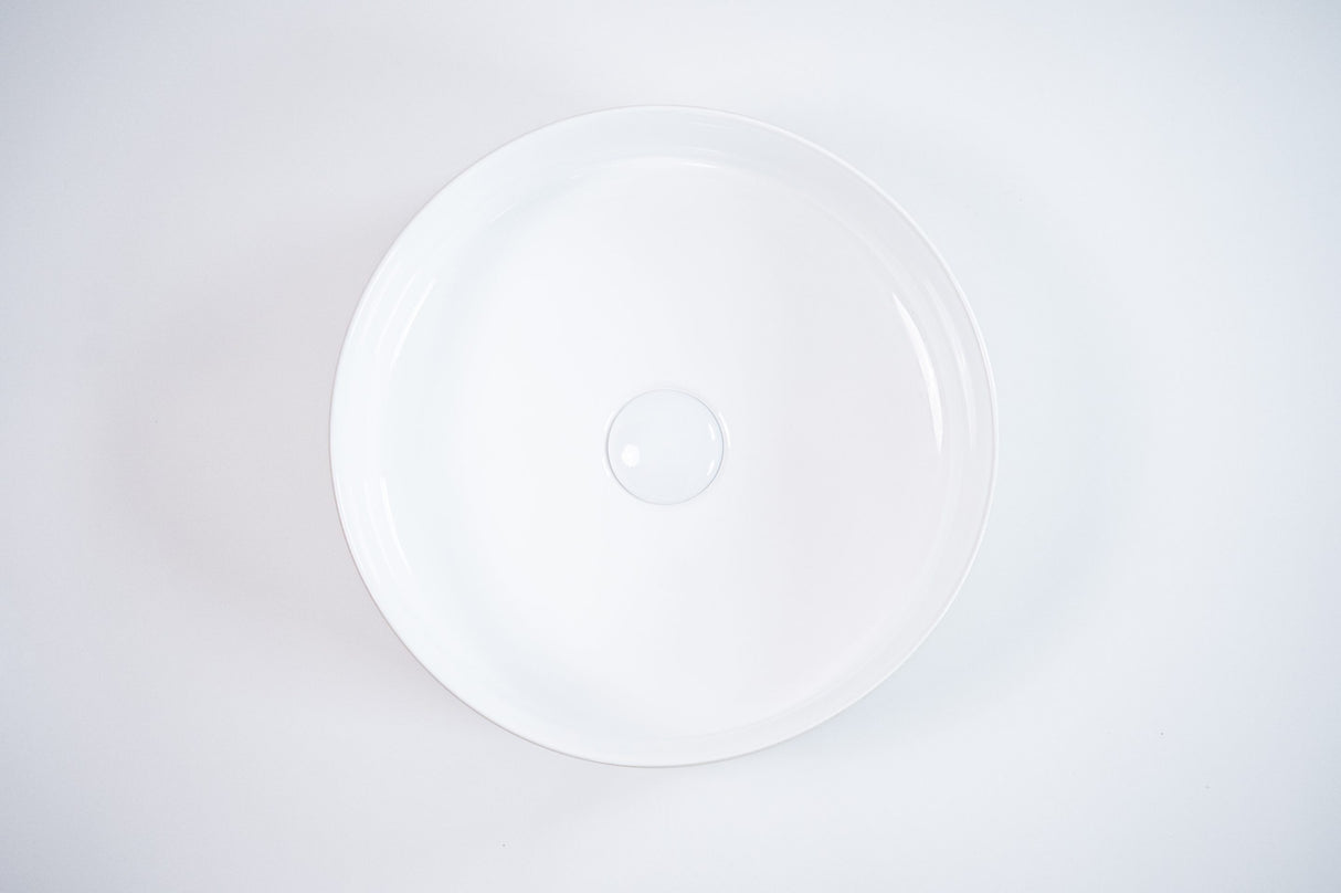 Round Ceramic Counter Basin 360mm - Brush White