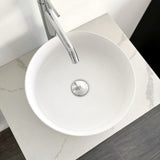 Round Ceramic Counter Top Basin 360mm - Matte White