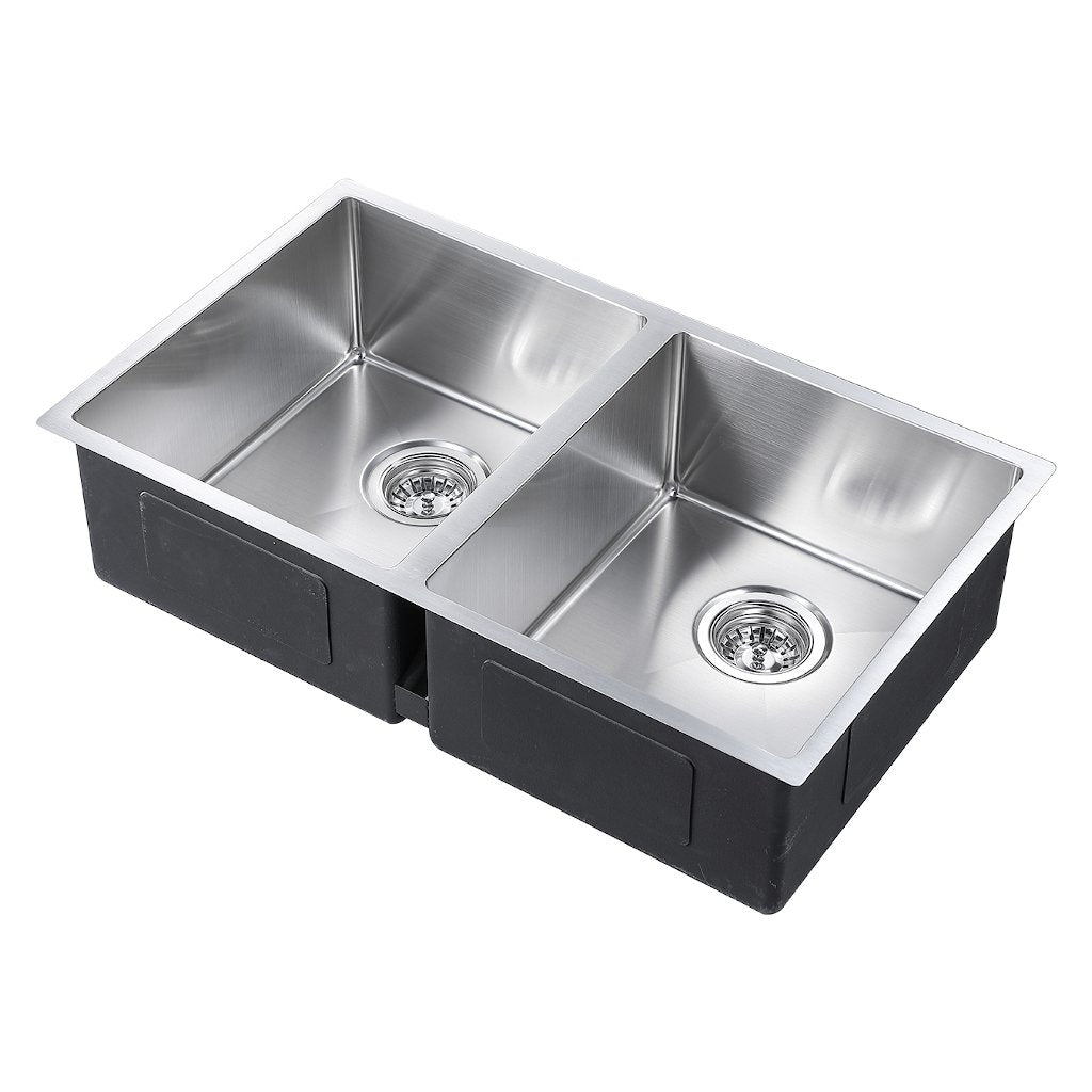 Zen Double Kitchen Sink 760mm Stainless Steel