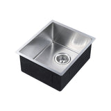 Zen Single Kitchen Sink 390mm - Stainless Steel