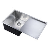 Zen Single Kitchen Sink with Drainer - Stainless Steel