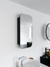 Sienna Rectangle Shaving Cabinet (Black) 800 x 400mm