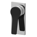 DORA Shower/Wall Mixer - Chrome & Black