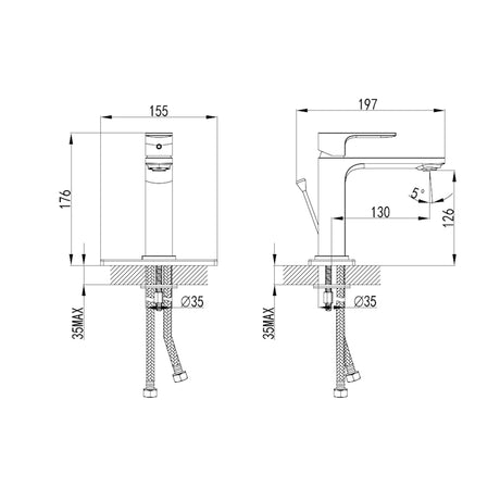 DOLPHIN Basin Mixer Chrome