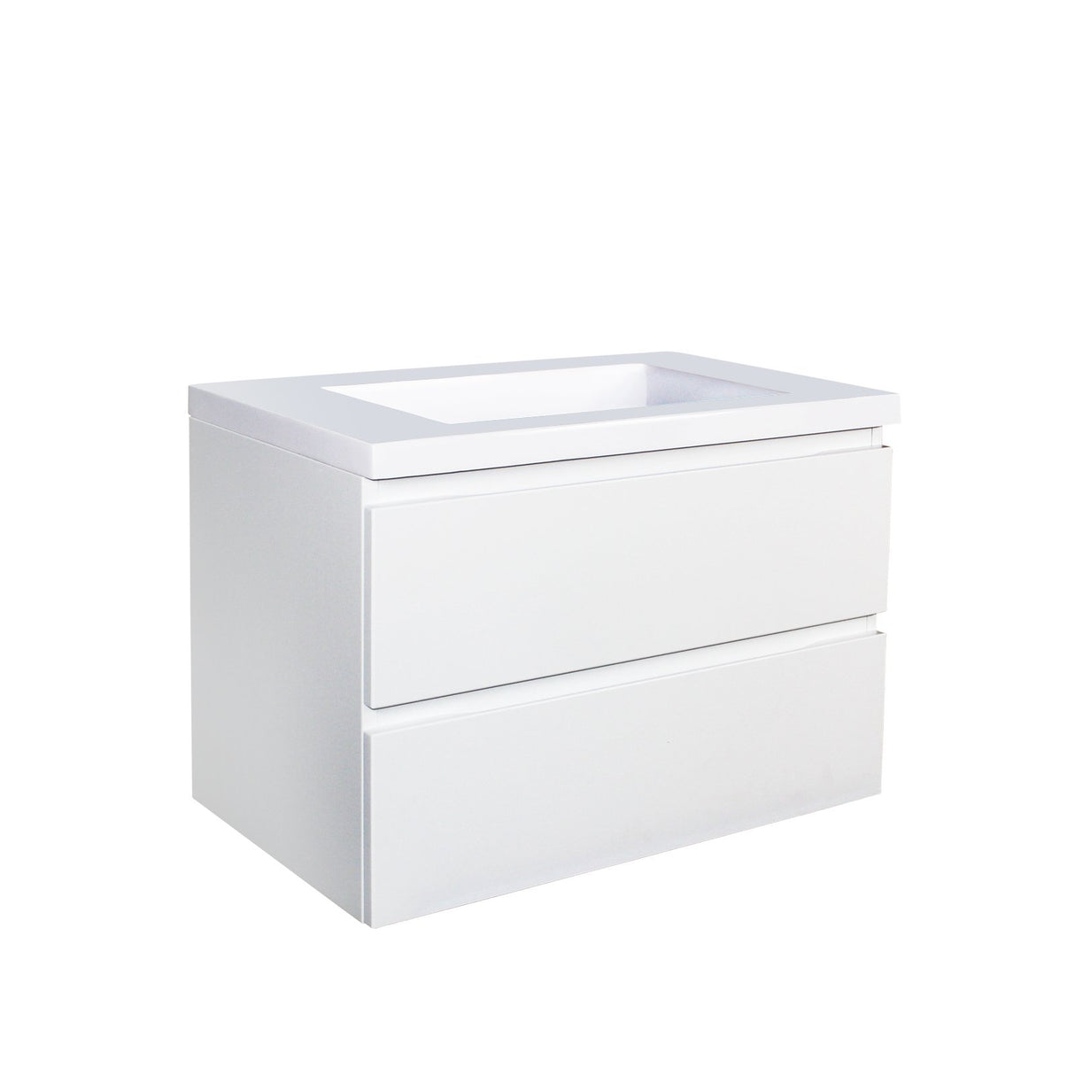 Gwen Wall Hung Vanity (with Drawers) 750mm - White