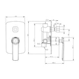 Esperia Shower Mixer with Diverter